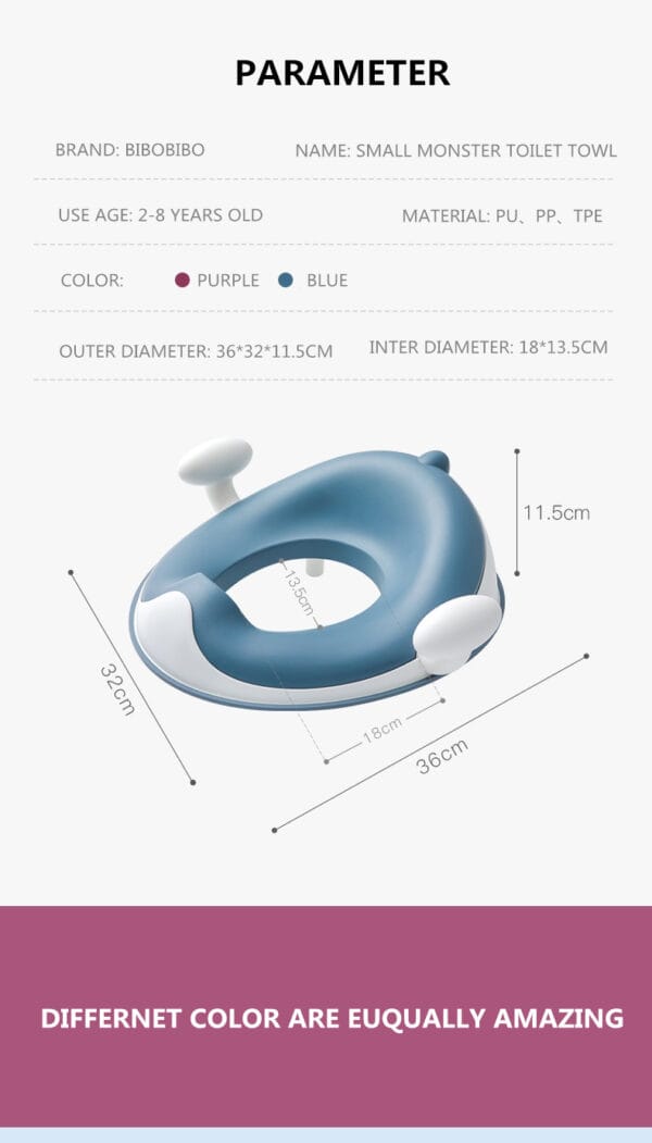 BabyLiv Toilet Seat Cover For Toddlers (Mahroon)