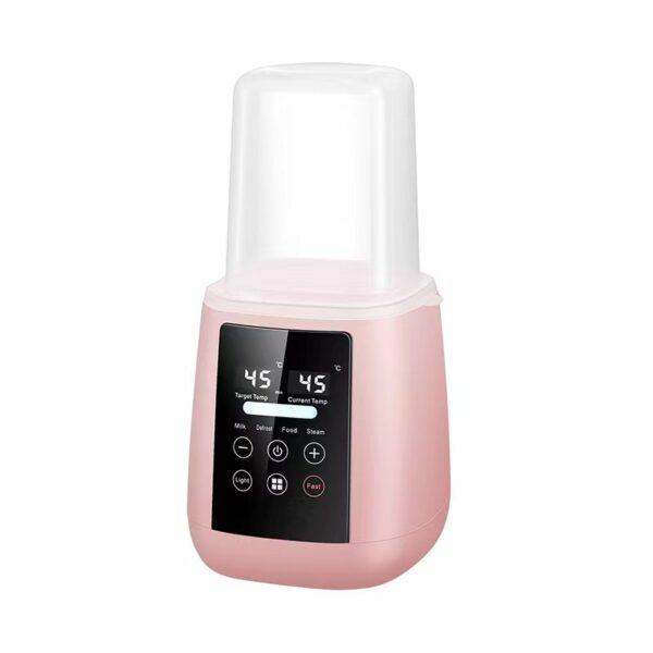 BabyLiv® Cavern Pink Baby Bottle Warmer – Fast Heating, 48H Thermostat | For Formula & Breastmilk | Night Light + Defrost Mode | Accurate Temp Control | BPA-Free | ISO & CE Certified