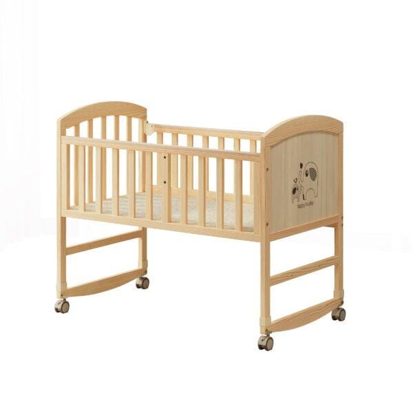 BabyLiv® 6-in-1 Convertible Wooden Baby Crib – From Baby Cot to Cradle, Then Rocker, Kid’s Sofa, Study Desk & Mosquito Net – Crafted with Premium New Zealand Pine Wood | A Multifunctional Baby Bed for Newborns and Toddlers